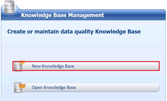 Gestione della Knowledge Base - Nuova KB