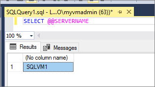 Screenshot di Verifica della connettività replica.