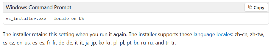 Screenshot che mostra Windows Command Prompt.