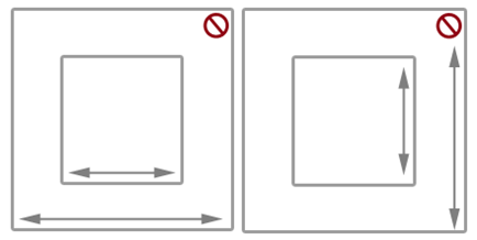 immagine che illustra un'area panoramica incorporata che scorre nella stessa direzione del suo contenitore.