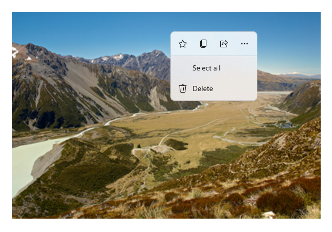 Barra dei comandi espansa
