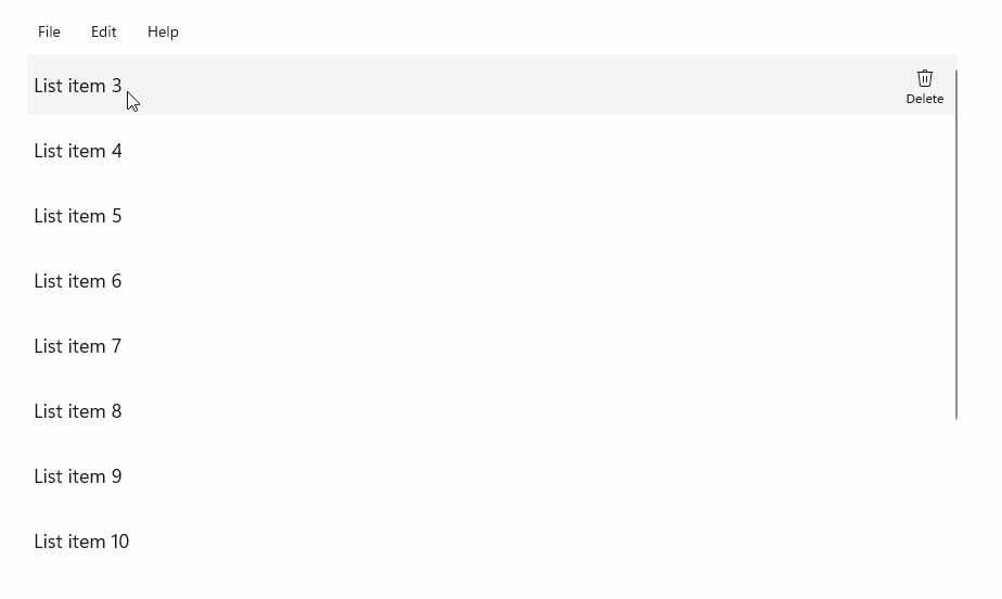 Esempio StandardUICommand