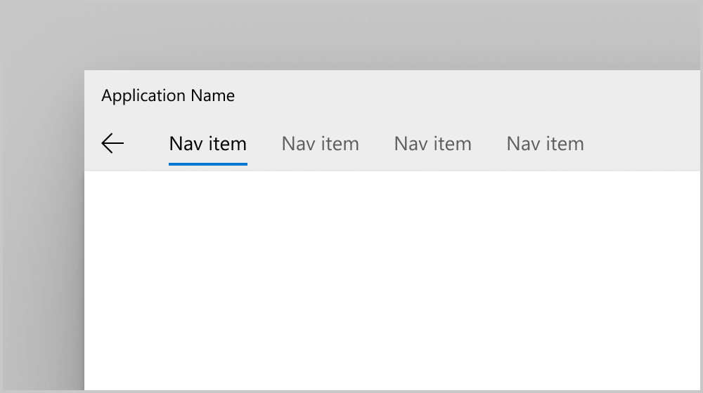Pulsante Indietro di NavigationView nella parte superiore del riquadro di spostamento