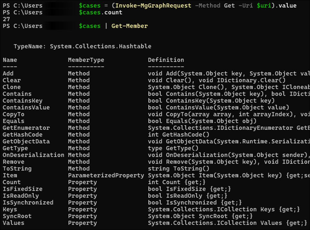 URL을 추출하기 위한 PowerShell 예제입니다.