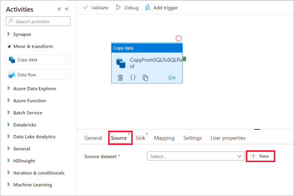 원본 데이터 세트 만들기
