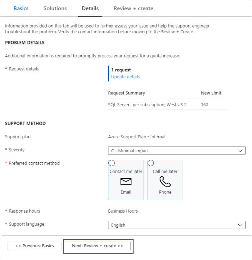 생성 세부 사항 검토