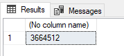 서버리스 SQL 풀의 쿼리 결과 스크린샷.