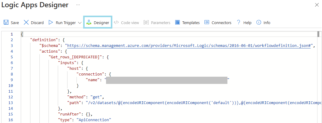 디자이너 보기 열기