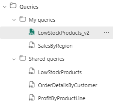 쿼리 폴더의 패브릭 포털 스크린샷