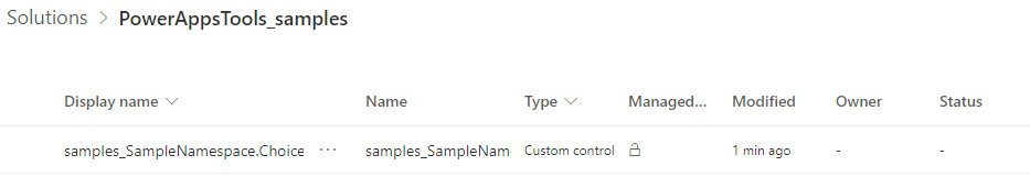 PowerAppsTools_sample temporary solution PowerAppsTools_sample temporary solution.