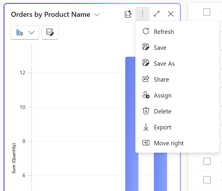 세 개의 점을 클릭한 후 자세한 옵션을 보여주는 스크린샷.