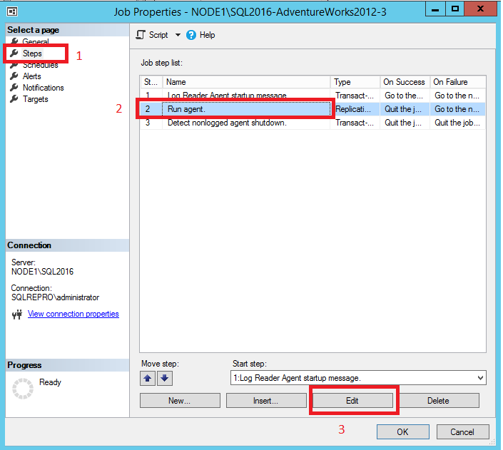 '에이전트 실행' 단계를 편집하기 위한 선택 항목의 스크린샷.