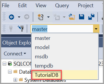 변경 데이터베이스의 스크린샷.