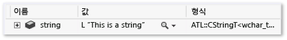 CStringT 데이터를 StringView 시각화 도우미로 CStringT 데이터,