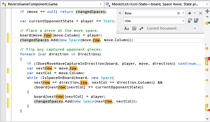 문자열을 바꾼 후 발생하는 오류로 인한 Visual Studio 스크롤 막대 문제