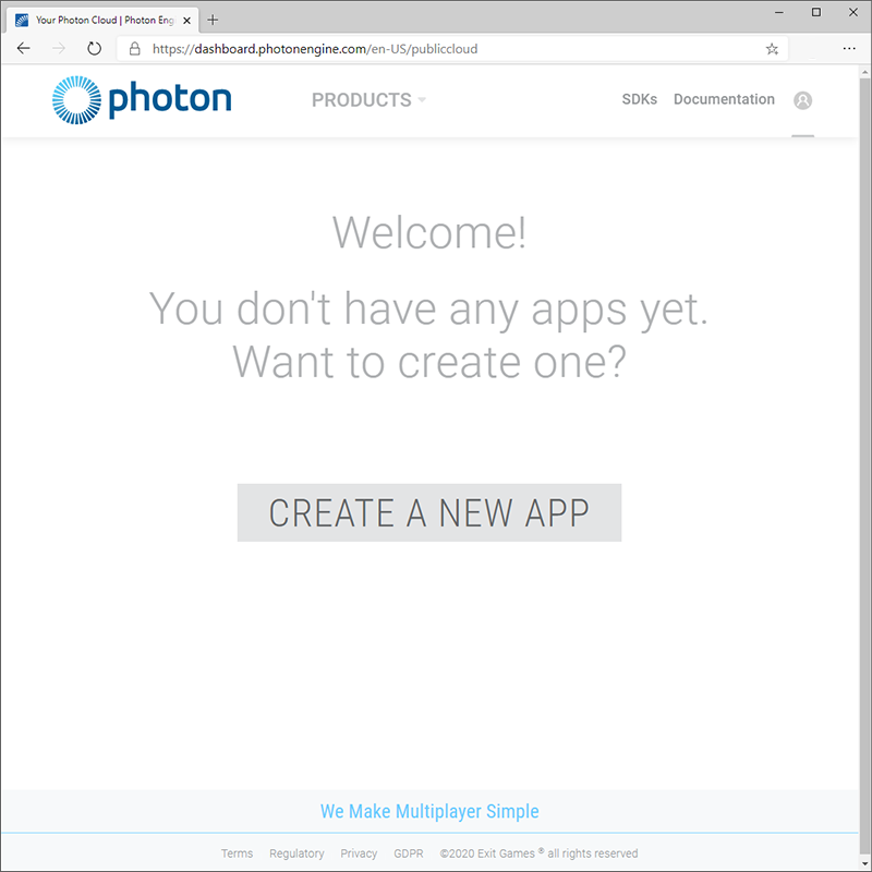 Photon dashboard 시작 페이지