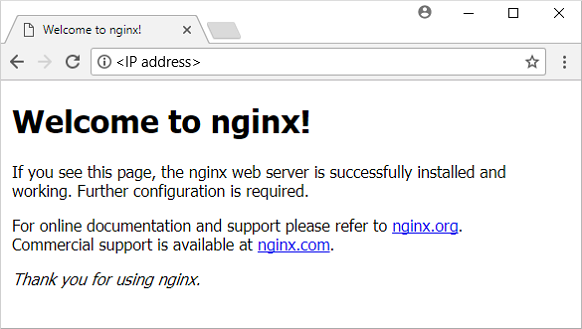 NGINX-website wordt nu correct geladen