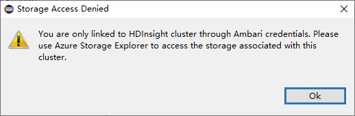 HDInsight Spark-clusters in Azure Explorer geweigerd2.