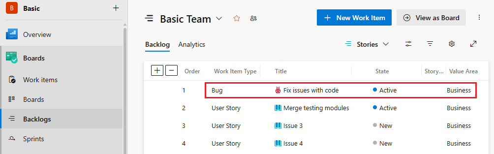 Schermopname van de achterstand van het team.