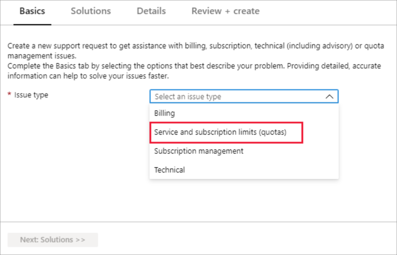Selecteer een probleemtype
