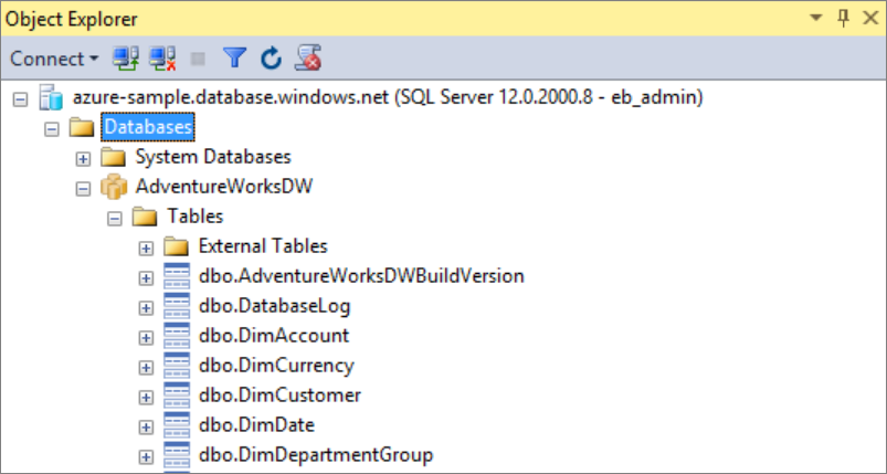 AdventureWorksDW verkennen