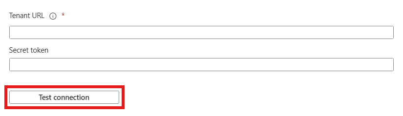 Schermopname van de voorzieningstestverbinding.