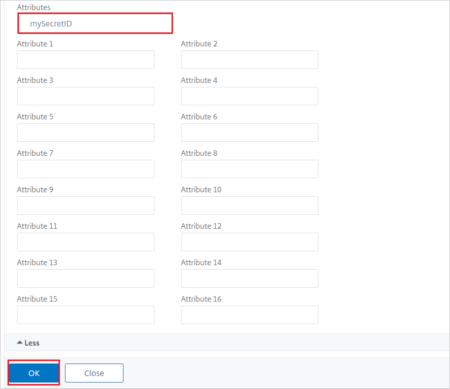 Citrix ADC-configuratie - Deelvenster Eigenschappen