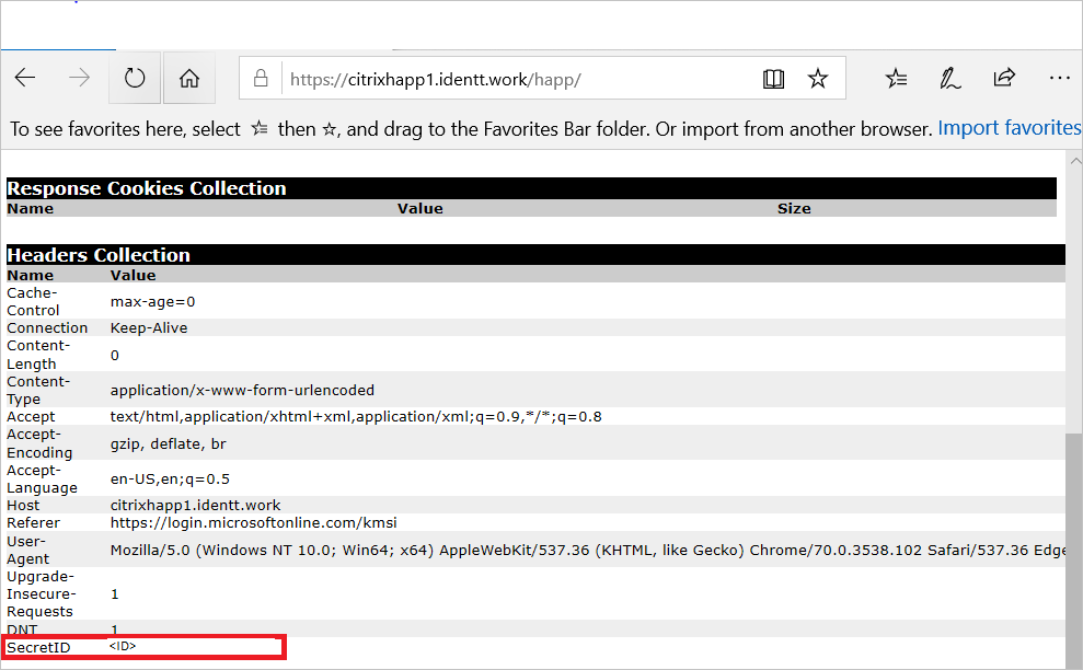 Citrix ADC-configuratie - Headerverzameling bij de URL