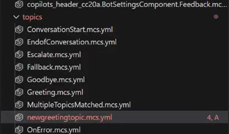 Scherm van wijzigingen die zichtbaar zijn in verschillende kleuren in Visual Studio Code.