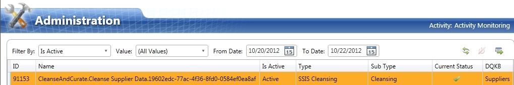DQS Cleansing Project Created by SSIS Package