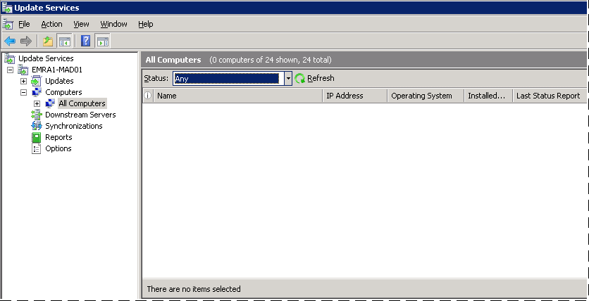 Wijzig de status in Any en klik op Vernieuwen.