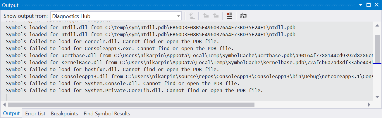 Voortgang van het laden van de symbolen