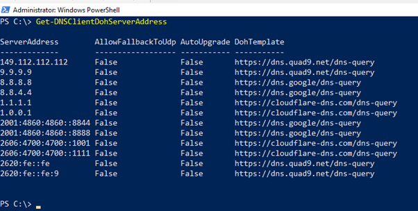 schermopname van powershell-opdracht