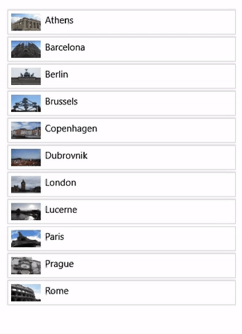 Lijst met pull-to-refresh-functie