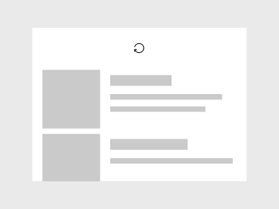 pull-to-refresh voor drempelwaarde