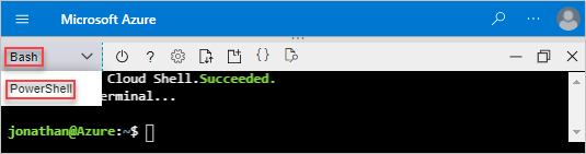 Selecionar Bash ou PowerShell