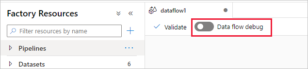 Captura de tela que mostra onde está o slider de Depuração 1