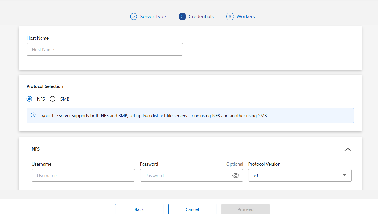 Captura de tela da Instalação do Servidor de Arquivos NDM.