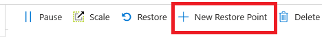 Novo ponto de restauração