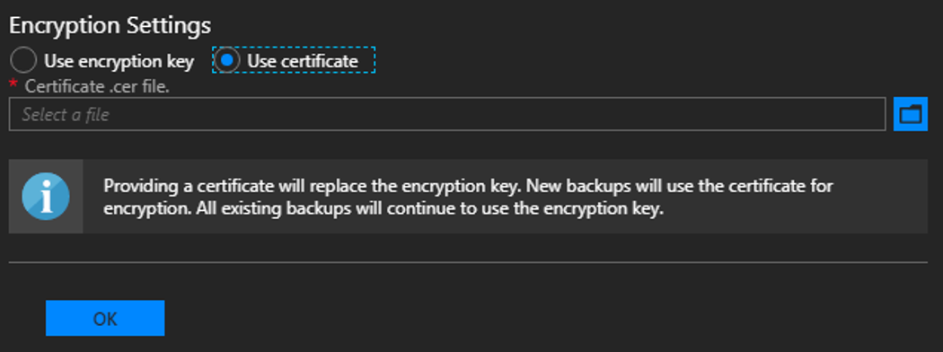 Azure Stack Hub - Usar certificado de criptografia no modo de compatibilidade com versões anteriores