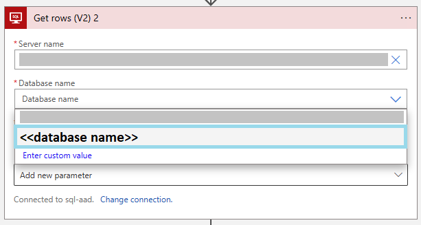 Selecionar banco de dados
