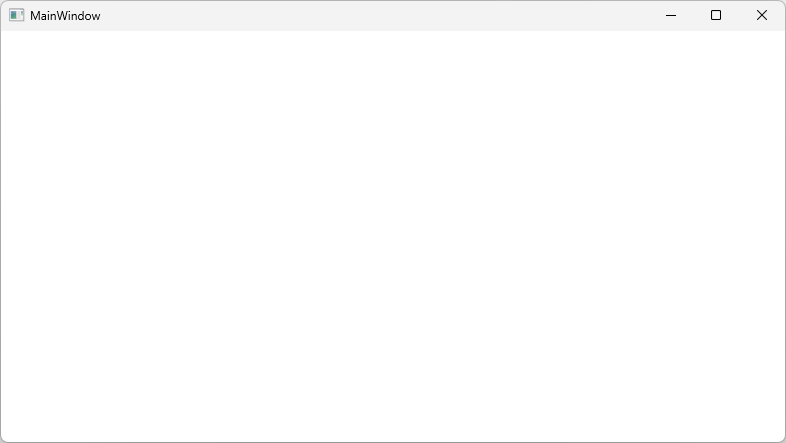 Um aplicativo WPF vazio