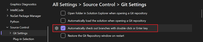 Captura de tela da opção 