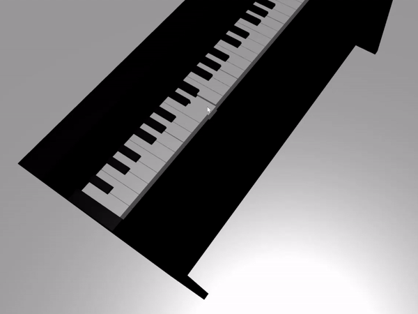 Teclas de piano interativas