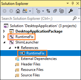 referência de correção de&nbsp;runtime