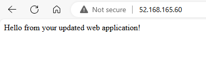 Página web atualizada no Nginx