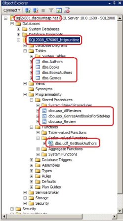 Os objetos da base de dados foram duplicados na base de dados de produção