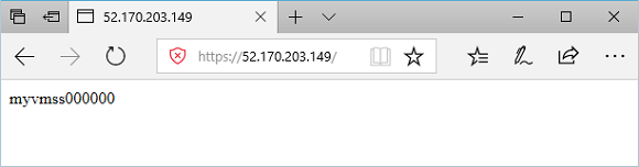 Testar o URL de base no gateway de aplicação