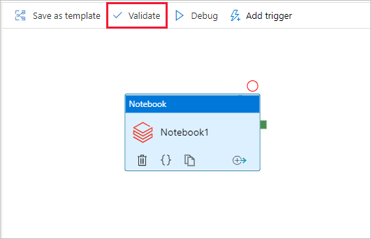 Captura de ecrã mostrando como validar o pipeline.