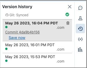 Histórico de versões